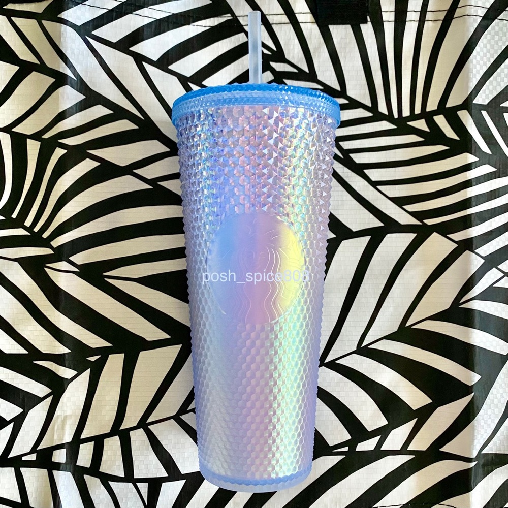 STARBUCKS ASIA Ice Blue Gradient Soft Touch Bling Studded